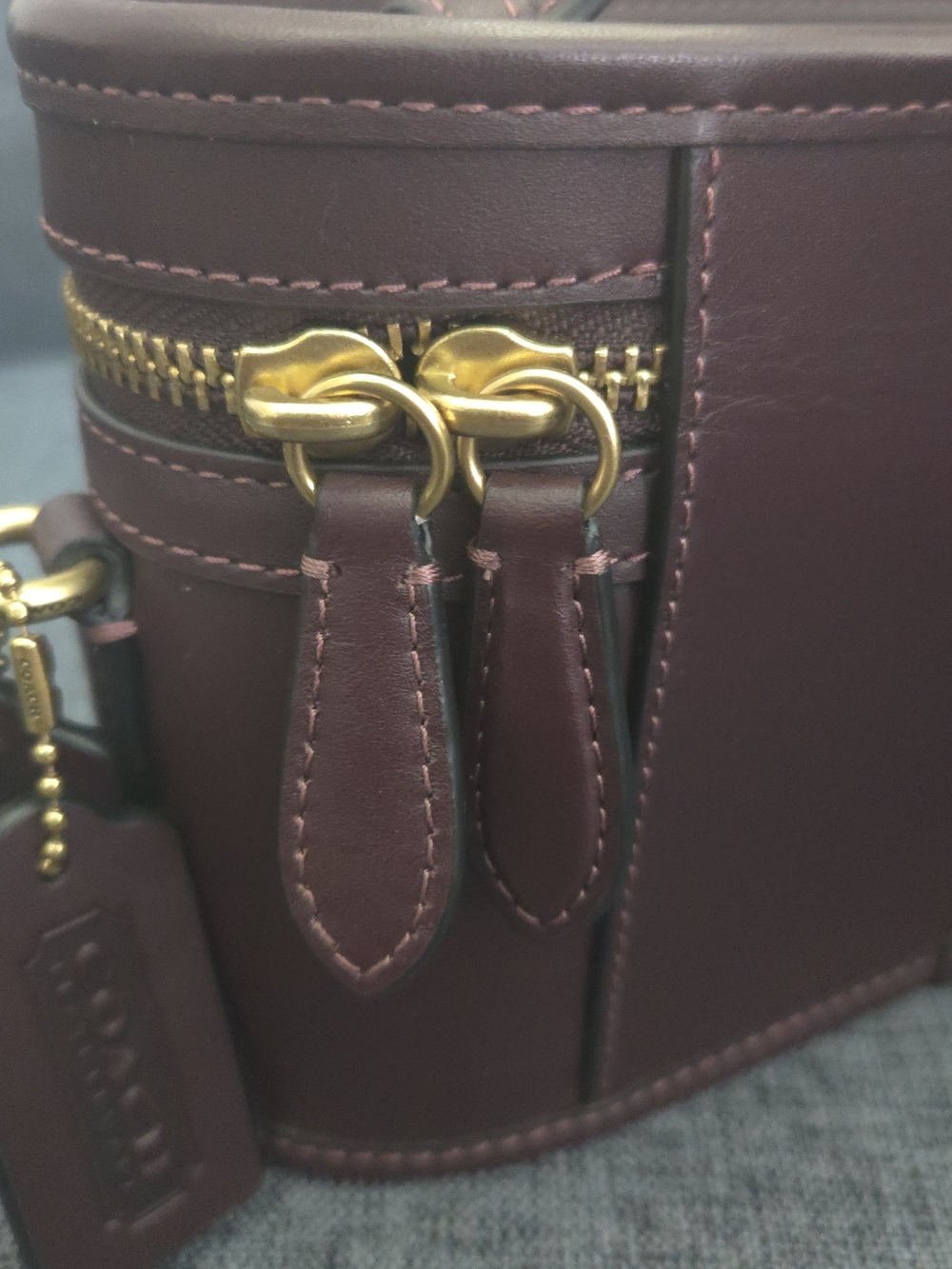 Coach Trail Bag- Black Currant - Picture 5 of 13